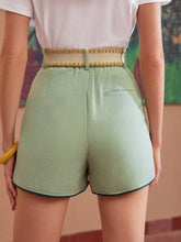 MOTF PREMIUM SOLID ZIPPER FLY SLANT POCKET SHORTS